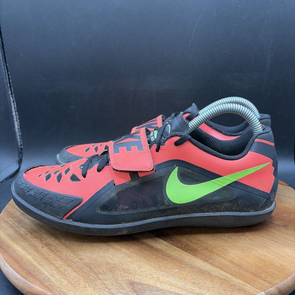 Nike Zoom Rival SD 2 Mens Size 7.5 Track Field Throwing Shoes Red Black Sneakers